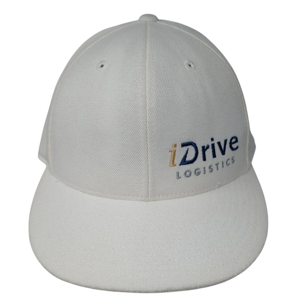 iDrive Logistics Fitted Baseball Cap Beige 7 5/8 Embroidered 210 Fitted